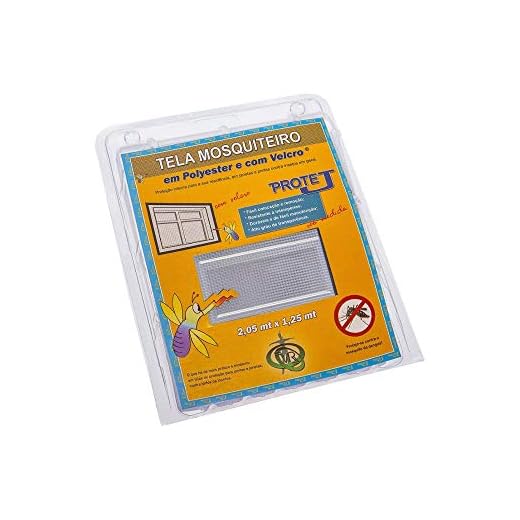 Tela Mosquiteiro Com Velcro Protej Branca