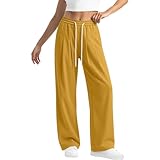 xiaoleilemon Womens Cotton Wide Leg Sweatpants Baggy...