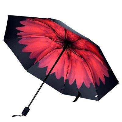 genericBlack Umbrella Umbrella Umbrella UV Umbrella Small Fresh Three Folding Umbrella Custom Wholesale Purchase