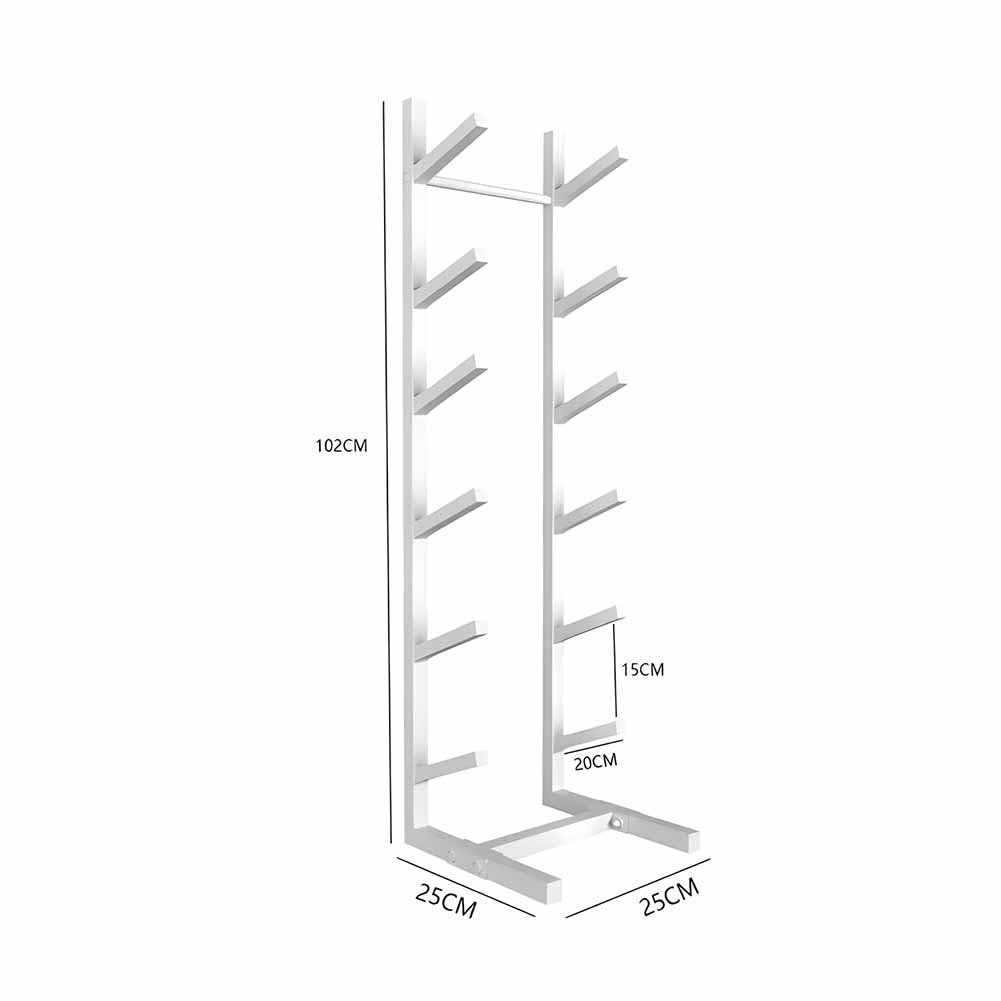Generisch Bodenstehendes Snowboard-Rack – Mehrzweck-Halterung für das Heim-Fitnessstudio für Skier, Roller und Sampleboards – Aufbewahrungs-Organizer für Sportmatten in Garage und Werkstatt