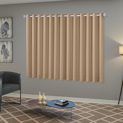 Cortina Blackout Quarto Sala e Janela 2,20m x 1,30m Solaris Avela | Blecaute em Tecido, Cortina Curta com Ilhós Cromado