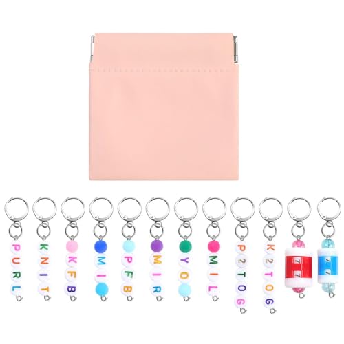 Marcadores De Ganchillo, Marcadores De Ganchillo, Marcadores De Bloqueo De Ganchillo | 12 Piezas Herramientas De Marcado De Punto Para Manualidades Colacchain Campola De Teegain Braceletto