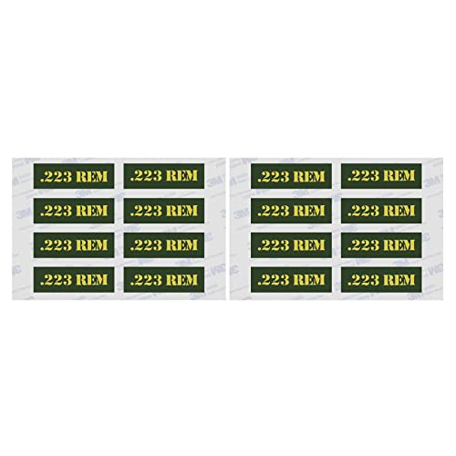 Raiseek .22 .223 .308 .30 .357 9MM .380 .40 .45 5.56 7.62 12GA Ammo Can Vinyl Skin Sticker Decal Molon Label Bullet Variety