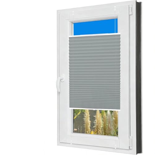 Store plissé thermique opaque isolant et facile à installer 50x90cm