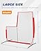 Sturdum Baseball L Screen for Batting Cage, 7x7ft Pitcher Protector Net for Pitchers Protection, Includes Portable Carry Bag, 4 Ground Stakes