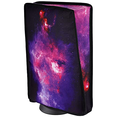 Image of PlayVital Dust Cover for ps5, Soft Neat Lining Dust Guard, Anti Scratch Waterproof Cover Sleeve for ps5 Console Digital Edition & Disc Edition - Nebula Galaxy
