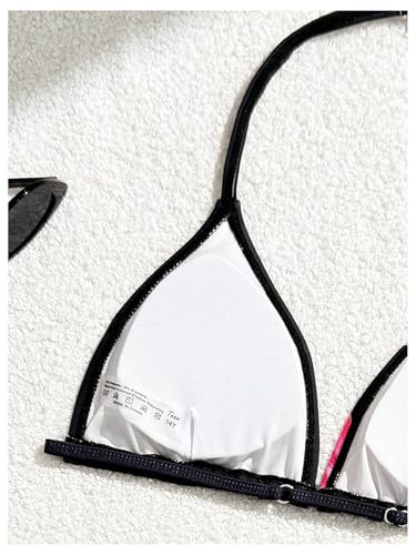 Girl's 3 Piece Floral Swimsuit Halter Triangle Bikini with Mesh Cover Up Skirt4