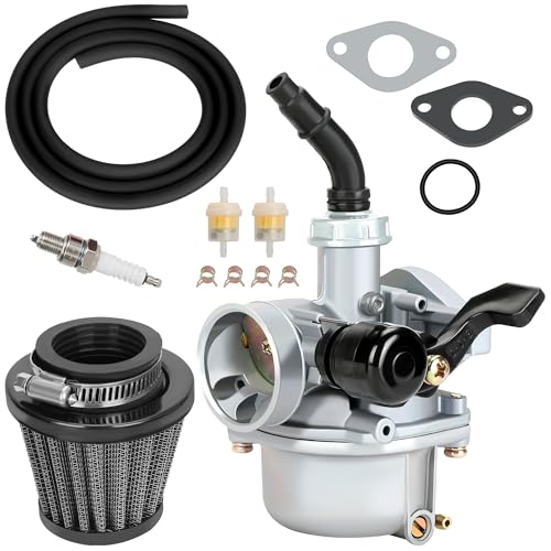YOXUFA PZ19 Carburetor 19mm Carb for 125cc 110cc 50cc 70cc ATV Pit Dirt Bike Coolster Apollo Baja Kazuma falcon TaoTao DB10 DB24 GK110 Chinese Quad 4 Wheel Parts Black