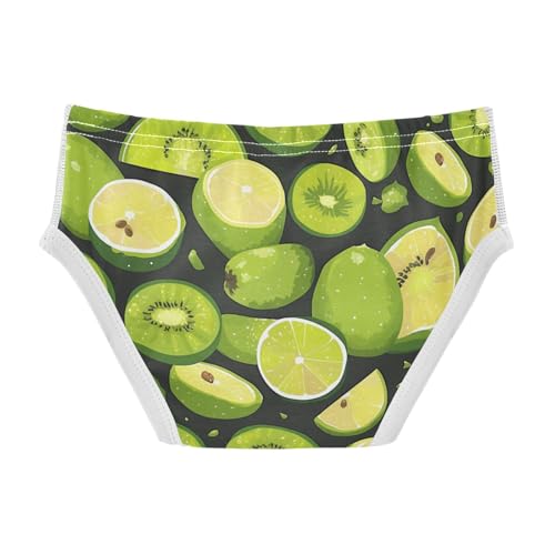 Green Kiwi Lime Little Boys Cotton Kids Underwear Cute Undies2