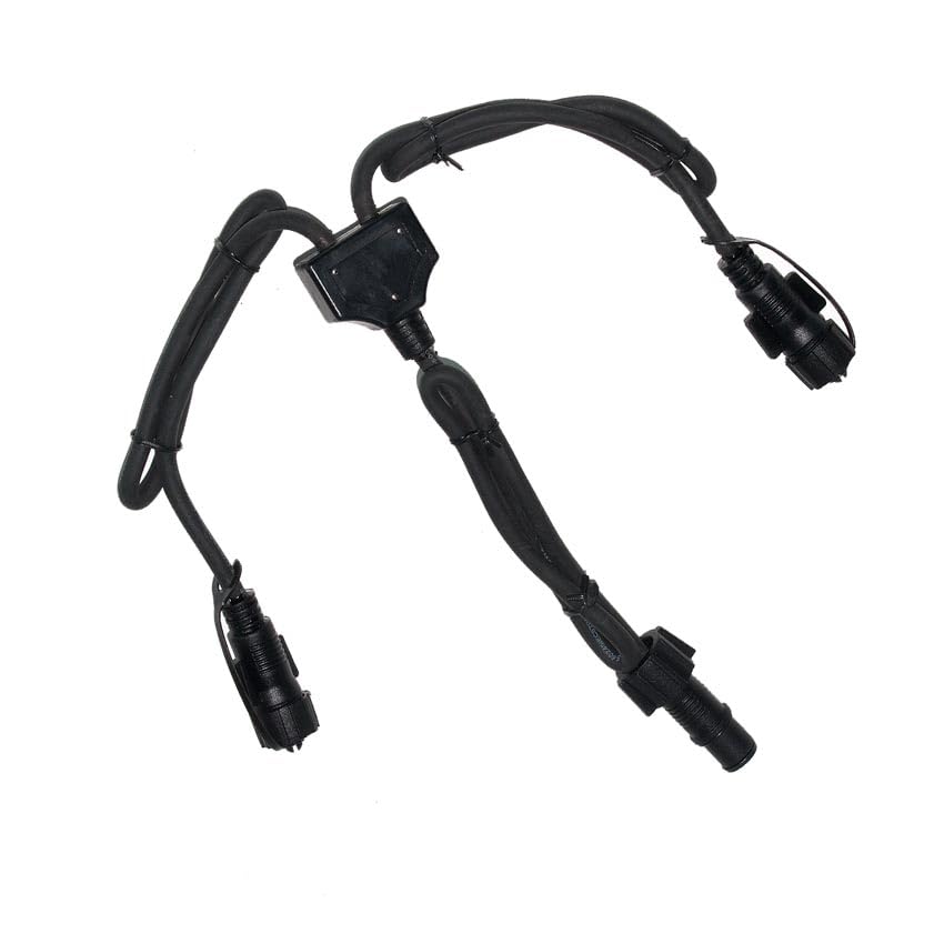 Festive Lights - ConnectPro Lighting Accessories - Connectable Outdoor Waterproof Rubber Cable (Y Cord Connector, Black) — image 1