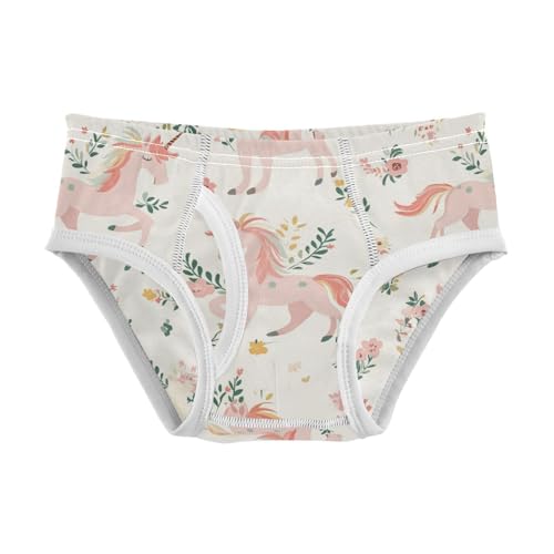 Wusikd Unicorns Tails Boys' Underwear Cotton Leaves Boys Briefs Soft Toddler Underwear 2T