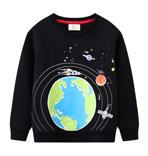 Boys Sweatshirts Casual Sweatshirts Cotton Sweatshirts Long Sleeve T-shirts Crew Neck Cartoon Tops for Boys-764
