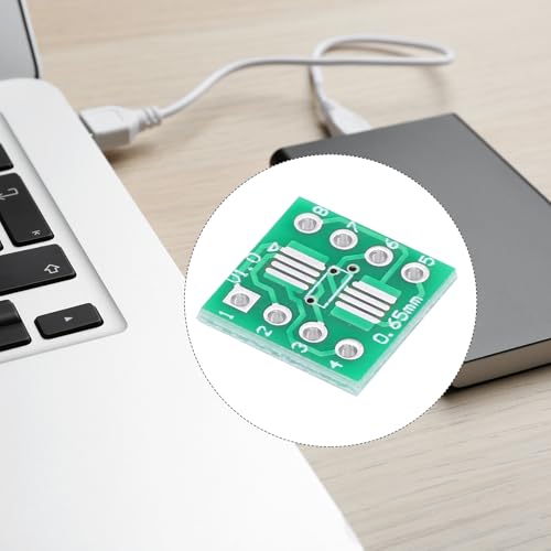 MECCANIXITY 15 adaptadores SOIC-8 a DIP-8 de PCB verde miniatura 5