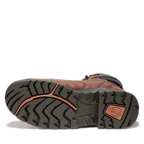 Timberland PRO Men's TiTAN 6 Inch Alloy Safety Toe Industrial Work Boot, Coffee Brown-2024 NEW, 11 W US