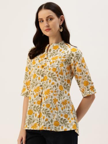 Image of Printed Mandarin Shirt - Casual & Chic (S-3XL)