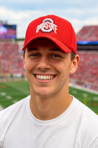 Gorra bordada ajustable con logo de equipo Ohio State miniatura 2