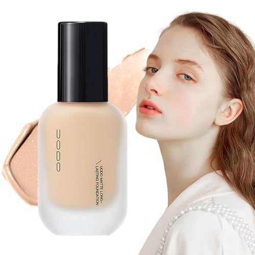Base de maquillaje líquida | Maquillaje mate de cobertura completa hidratante Light Foundation - Base de maquillaje facial resistente al agua de 30 ml, corrector de color duradero para grasa y seca