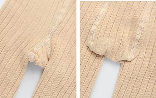 Baby Girls Tights Cable Knit Solid Leggings Winter Warm Stockings for Toddler Girl 𝗦eamless Stockings with Bow3