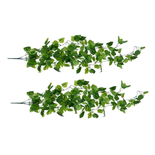Healifty 2 Piezas Plantas Artificiales Colgantes Simulación Verde Falsa de Parra para Decoración Interior