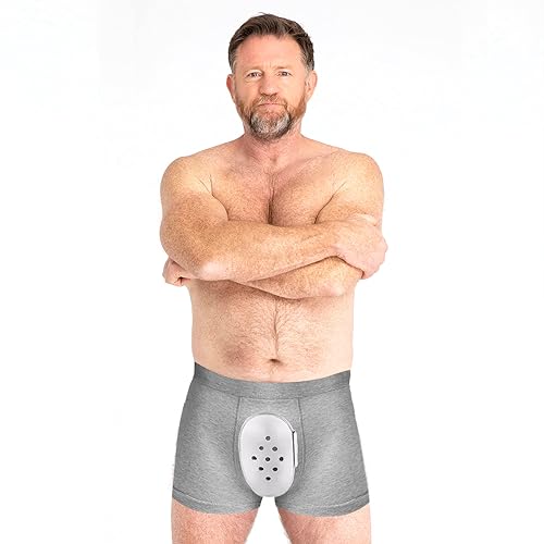 JIAHG Men's Circumcision Underwear Post-Surgery Care Boxer Briefs for Foreskin Cut Protection Breathable Recovery Underwear4