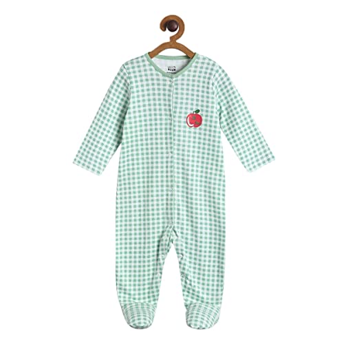 Image of miniklub Unisex Infants Pack of 2 Multi-Coloured Printed Sleepsuits