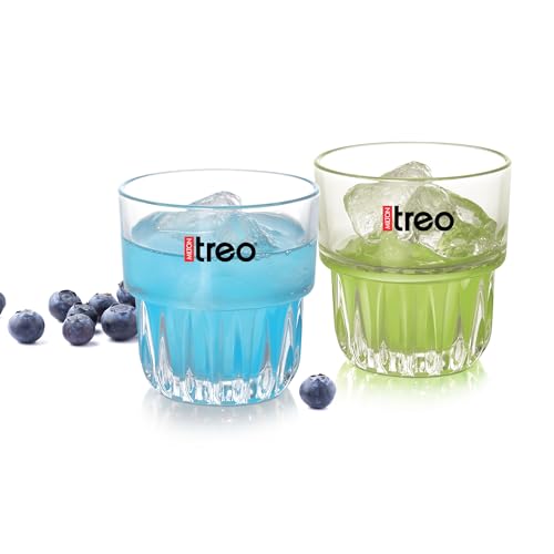 Image of Treo by Milton Empress Juice Tumbler I Premium Material Glass I Crystal Clear I Classic Design I Set of 6, 140 ml Each, for Water, Cold Drink I Perfect for Home, Restaurants and Parties
