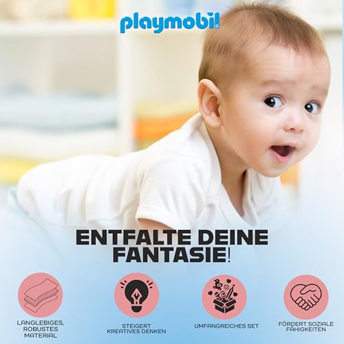Playmobil 71415 1.2.3 & Disney: Winnies & Ferkels Wasserabenteuer Spielset – für Babys und Kleinkinder, inkl. Boot und Wasserbahn + Playmobil 71321 1.2.3 & Disney: Mickys Drehsonne mit Rasselfunktion