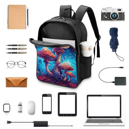 Mochila guardería 3D tipo seta con correa pectoral para evitar dolores de espalda 4