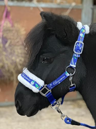 Cuerda de plomo azul antideslizante para evitar tirones en poni Cob 2