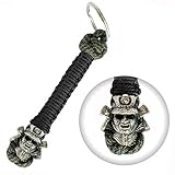 Handmade Paracord Keychain - Samurai Helmet - Lanyard for Knife Custom EDC Tool Survival Accessories Paracord Keychain