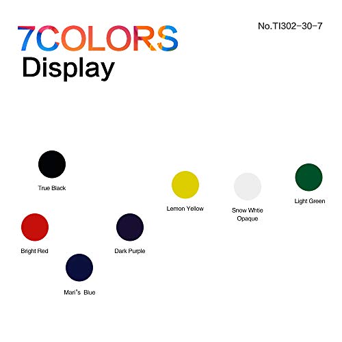 Solong Tattoo Ink Professional Tattoo Ink Set 1 OZ 7 Basic Pigment Kit Colors Original Tattoo Ink Set TI302-30-7W - Thumbnail 5