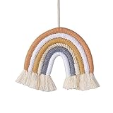Shiwaki Adorno de Tapiz Tejido con arcoíris, tapices de arcoíris para decoración del hogar, Cumplea?os, Fiesta del día de la Madre, Adorno para la Ducha, Regalo (Cofre)