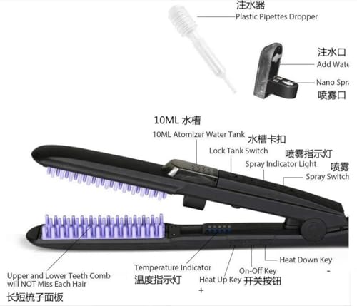Plancha para el cabello con placas de cerámica miniatura 4