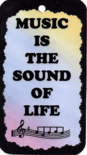 Set Of 2 Music Musician 3 1/2" x 6" Kitchen Decor Signs/Plaques/Magnets Sayings 5115 Music Is The Sound Of Life Birthday Christmas Friendship Family Band Thank You Marriage House Warming Anytime Gifts image 2