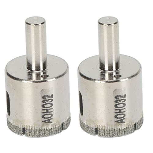 Set de 2 brocas diamantadas 32 mm para vidrio y cerámica miniatura 1