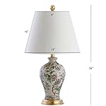 JONATHAN Y JYL3009A Grace 24" Floral LED Table Lamp Classic Cottage Bedside Desk Nightstand Lamp for Bedroom Living Room Office College Bookcase LED Bulb Included, Multicolor - Image 3