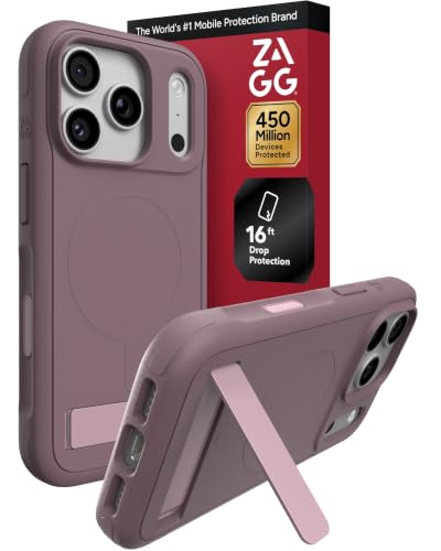ZAGG Sedona Phone Case with Stand for iPhone 18 Pro/ 17 Pro, Purple