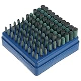 UKCOCO 100pcs Green Rubber Grinding Tips Mounted Abrasive Stone Bits for Drill Metal Grinding and Polishing Tools Rotary Mounted Points Kit for Industrial Use