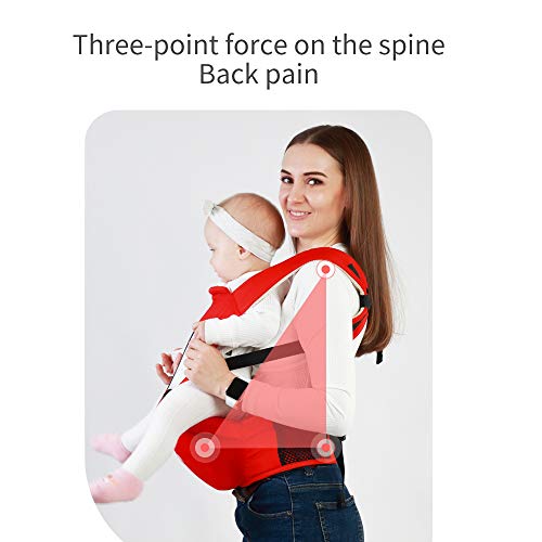 Mabor Babydraagzak heupzitje, babyslingers met heupkruk, pasgeborene babydrager ergonomische verstelbare kinderdrager… - Image 6