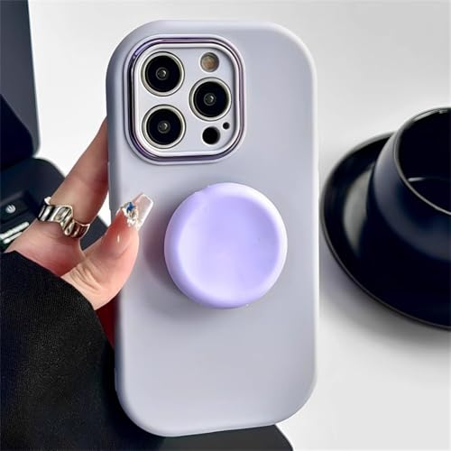 Coque silicone iPhone violette couleur bonbon pour l'été