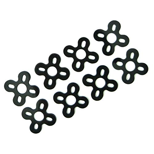 Eudax 16 Pcs Motor Spacer Shock Absorber Pads Damper Vibration Damping Washer Silicone Material For Fpv Racing 22Xx Series Brushless Motor 2203 2204 2205 2206 2208(Red&Black) #TOP5