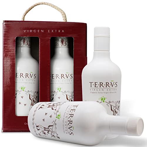 TERRVS Aceite de Oliva Virgen Extra Aceite Orgánico 2 Unidades Ganador de 5 Premios Mundiales...