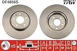 rotor audi wheels Número de orificios: 5 TRW AUTOMOTIVE AFTERMARKET DF4866S disco de freno