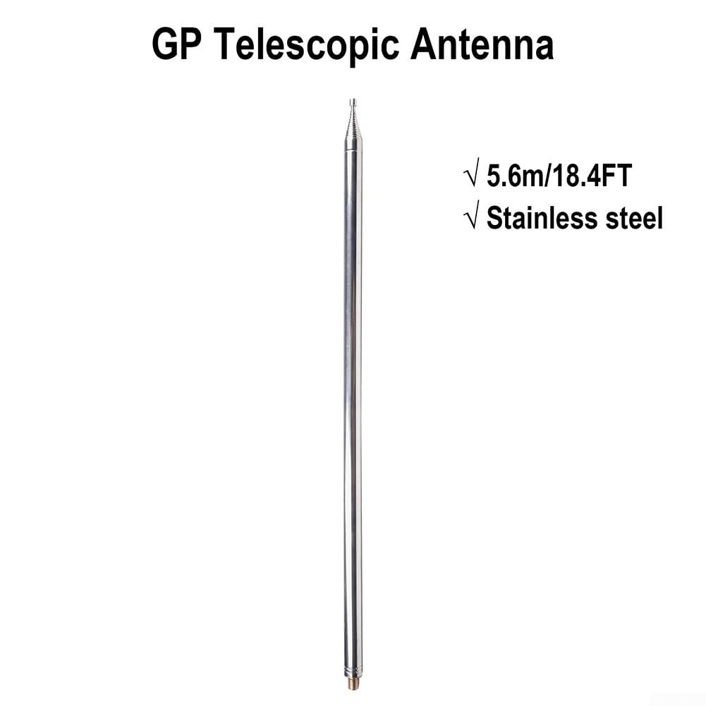 Vasiumic Antenna A Dipolo Portatile 14-54 MHz HF A Onde Corte A Banda Larga In Acciaio Inox A V Positiva A Forma Di Polarizzazione Orizzontale Struttura Telescopica Per Ridurre Le Interferenze (bobina