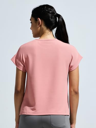 Image of Women's High Low Top with Chest Logo Print