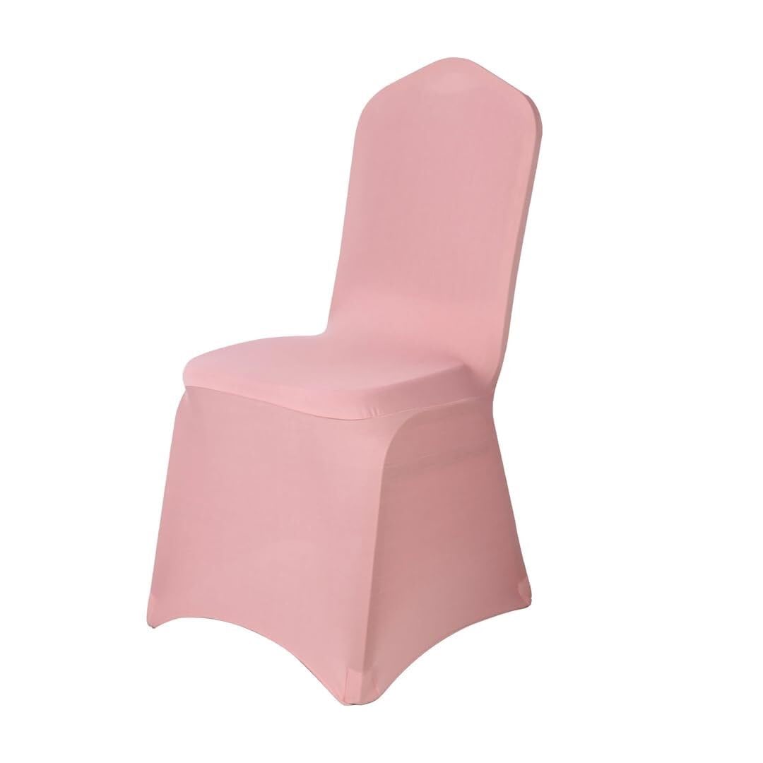 PBTMCD 10 Pack Stretch Spandex Chair Covers, Universal Slipcovers For Wedding Party Banquet Gatherings(Pnnrk)