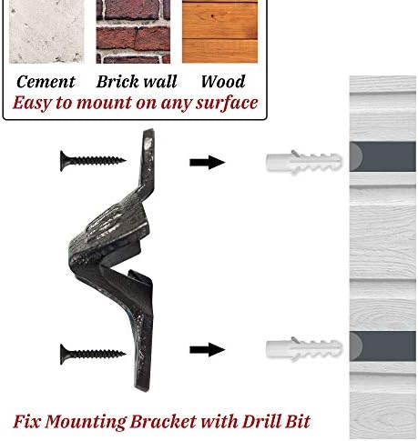2PCS Cast Iron Wall Mounted Bottle Opener Vintage Rustic with Self-Tapping Screws for Home Garden Bar KTV Hotel KH02