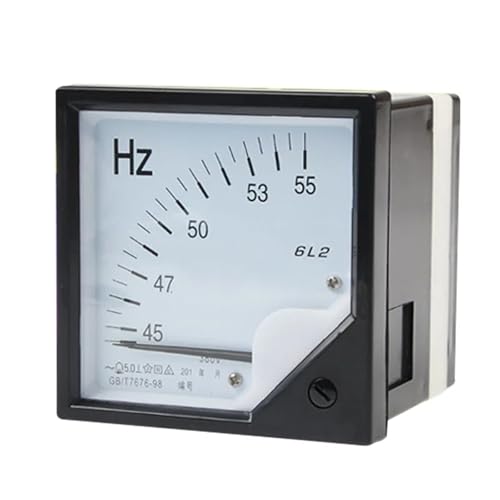 Fréquencemètre analogique 6L2 45-55Hz haute précision AC 100V 80x80mm