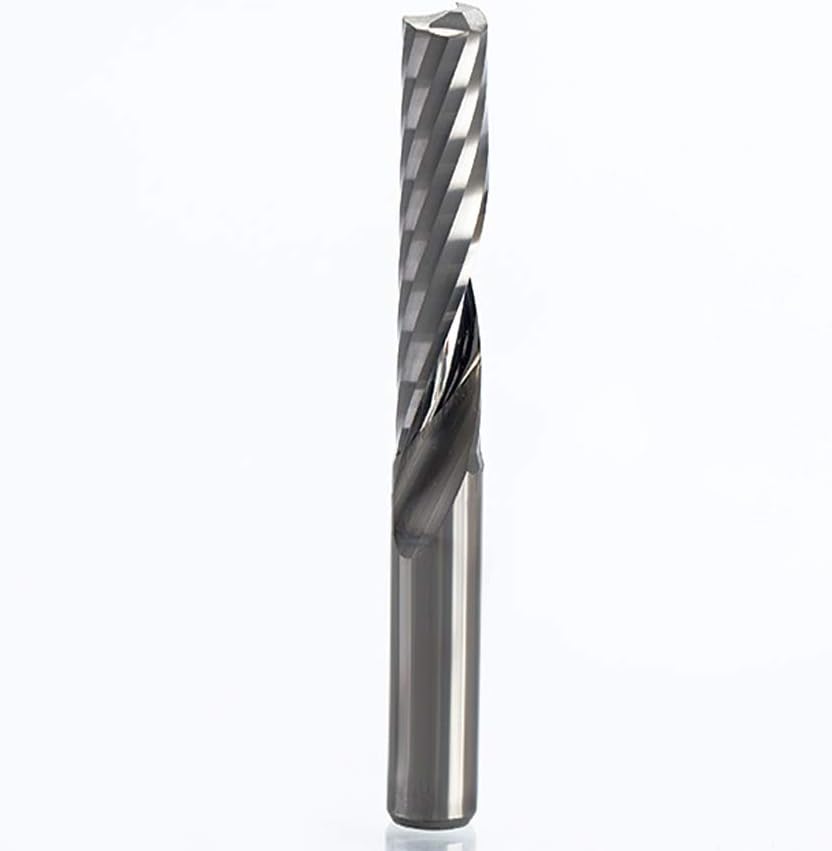 HUHAO 1pc 10mm Single Flute Spiral Cutter 3A CNC Router bits for wood Acrylic PVC MDF End Mill Carbide Milling Cutters