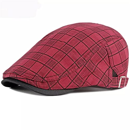 Casquette plate homme femme béret réglable vintage chapeau soleil été respirant